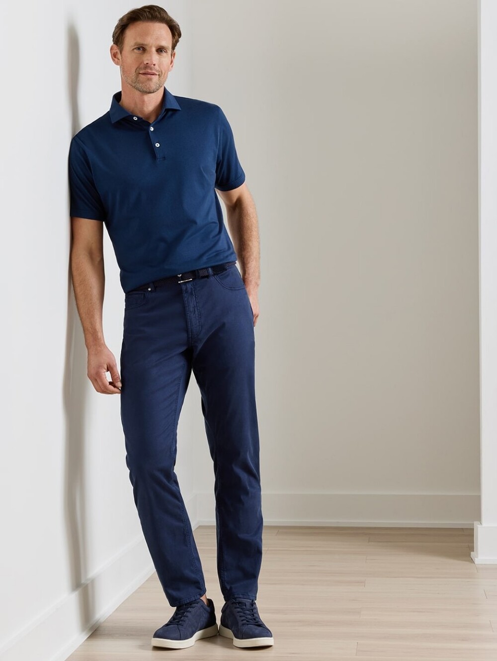 Peter Millar Crown Crafted Wayfare 5 Pocket Pants Mens Navy Blue NWT Sz 34 x 32